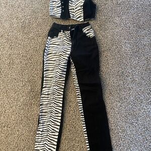 Vintage Western Ethics jeans with matching vest